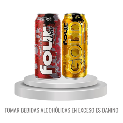 FOUR LOKO GOLD 473ML+FOUR LOKO MARACUYA 473ML