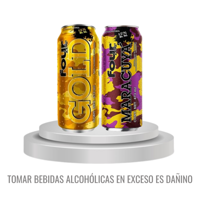 FOUR LOKO GOLD 473ML+FOUR LOKO MARACUYA 473ML1
