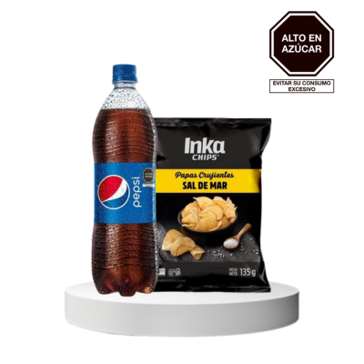 WA INKA CHIPS CON SAL 135GR+PEPSI 1L
